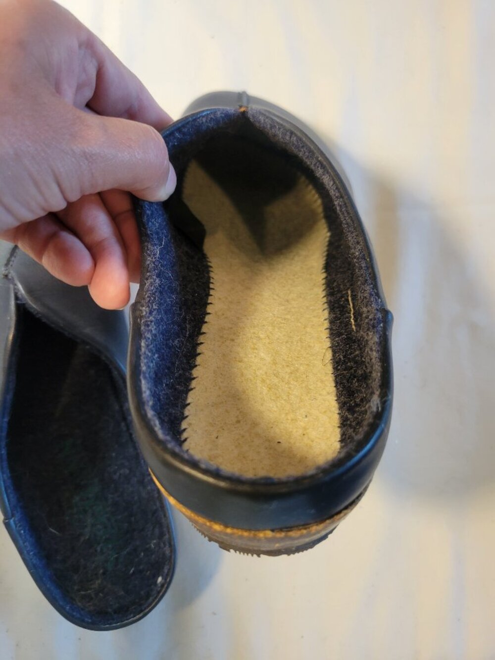 Stegmann Maria Navy Leather Mules Clogs Comfort Shoes Made in Portugal 8 - Picture 5 of 9
